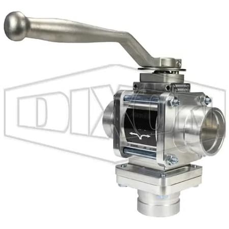 Dixon 2-WayBV200VIC3 2-Way Ball Valve, 2 in Nominal, Grooved End Style, Aluminum/Stainless Steel Body, Ful 2WAYBV200VIC3