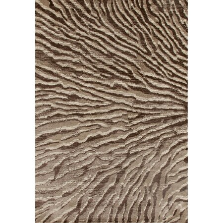 Standalone 9 x 13 ft. Troy Collection Ripple Woven Area RugBeige ST320507