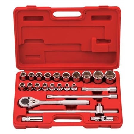 Genius Tools 24PC 1/2in Dr. Metric Hand Socket Set - VMark XV-424M