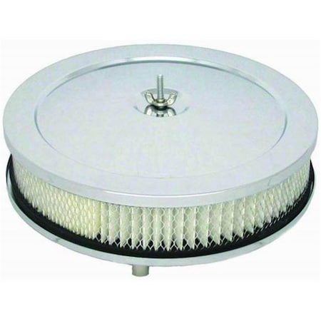 Strike3 R2282 10 x 2 in. Chrome Muscle Car Style Air Cleaner Set ST759317