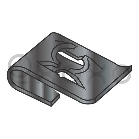 Oxoxo C8047-1024-4 Type J Steel Spring Nut Black Phosphate, 2000PK 371041