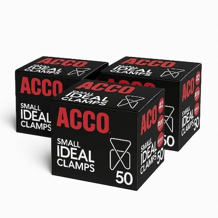 Acco CLAMP, IDEAL, BUTTERFLY, SMALL, PK3 ACC72643