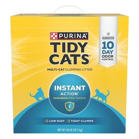 Tidy Cats Tidy Cats Instant Action 7023010785 Cat Litter, 35 lb Capacity, Gray/Tan 7023010712