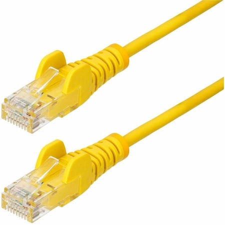Startech.Com 2ft Yellow Slim CAT6 Ethernet Cable, Snagless RJ45, 28AWG Bare Copper, LSZH N6PAT2YLS