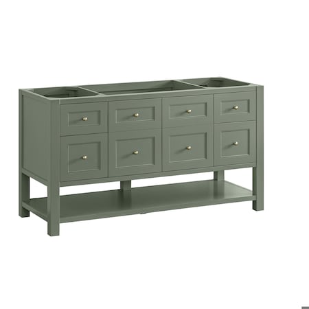 James Martin Vanities Breckenridge 60 in. Single Vanity, Smokey Celadon 330-V60S-SC