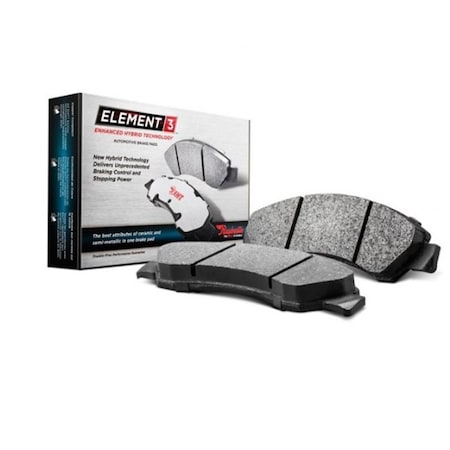 Rm Brakes EHT1790H 0.66 in. Enhanced Hybrid Technology Rear Disc Brake Pads for 2015-2017 Ford F-150 R53-EHT1790H