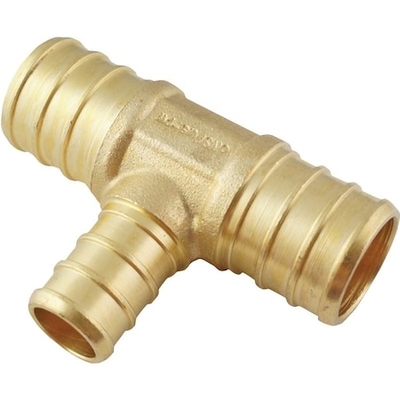 Apollo Valves Fitting Pex Tee 3/4X3/4X1/2Brs APXT3434125PK