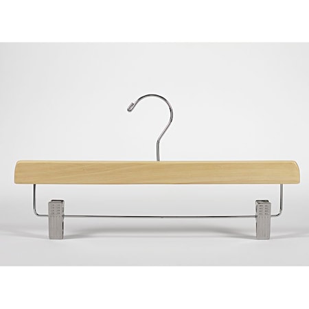 Specialty Store Services 14 In. Skirt and Slack Natural Wood Hanger 5043-50