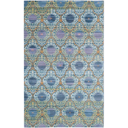 Safavieh Valencia Power Loomed Rectangle RugLavander & Gold 9 x 12 ft. VAL106L-9
