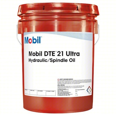 Mobil 5 gal Pail, Hydraulic Oil, 10 ISO Viscosity 125340