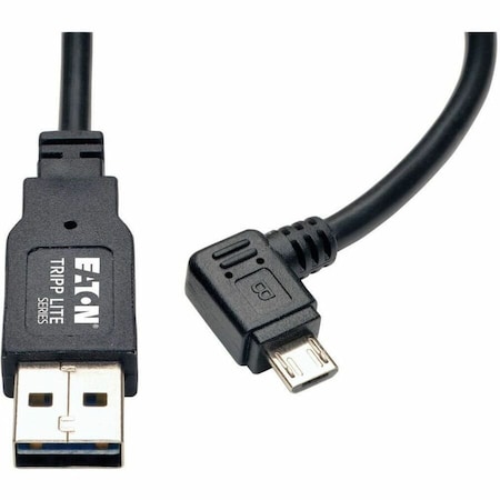 Tripp Lite REVERSIBLE USB CHARGE CABLE A TO RIGHT ANGLE 5-PIN MICRO B 3FT UR05C-003-RB