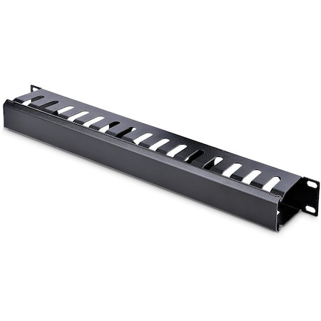 Startech.Com 1U HORIZONTAL FINGER DUCT RACK CABLE MANAGEMENT PANEL WITH COVER - SERVER RACK C CMDUCT1UX