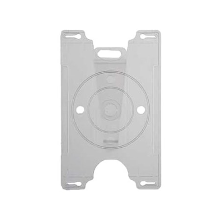 Brady Molded Rigid Convertible Card Holder - 3.5" x 2.25" - Plastic - Clear 1840-3010