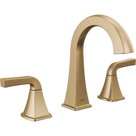 Delta Knoxville Series Widespread Bathroom Faucet, 1.2 gpm, 2-Handle, 3-Faucet Hole, Metal 35854LF-CZ