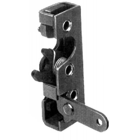 Trimark Flush mounted paddle handle, left hand, low gloss black, 4 point, .250 diameter 11788-16