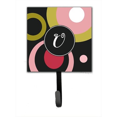 Carolines Treasures Monogram - Retro In Black Leash Holder Or Key Hook AM1001-USH4