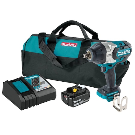 Makita Impact Wrench, 18 V DC, Square XWT19T