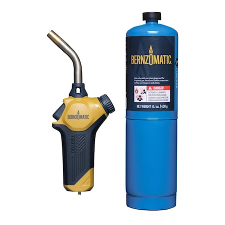 Bernzomatic Torch Kit, Curved Tip TS3700KC
