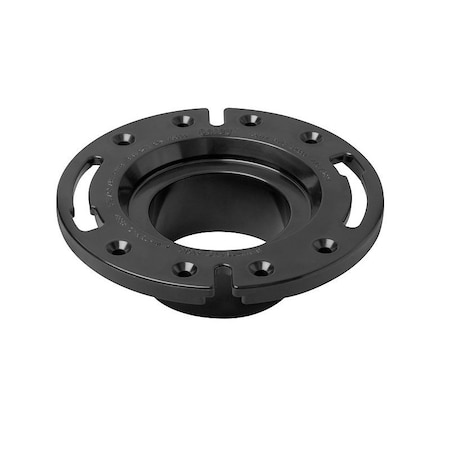 Oatey Closet Flange, 3 in Connection, ABS, Black 43584