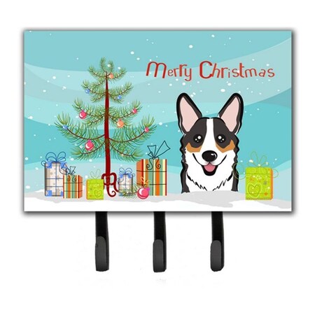 Carolines Treasures Christmas Tree and Tricolor Corgi Leash or Key Holder BB1627TH68