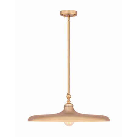 Z-Lite Camden Rubbed Brass 1 Light Pendant 2308P24-RB