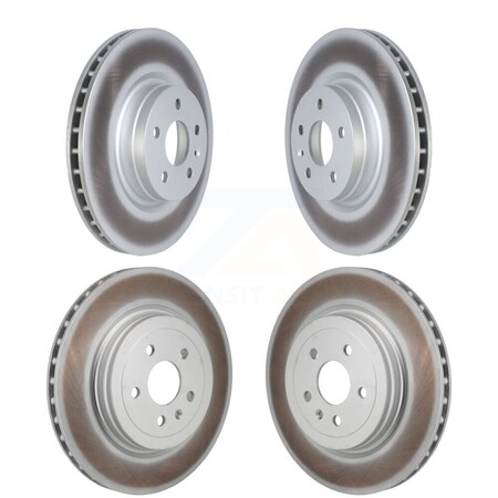Genius Front Rear Coated Disc Brake Rotors Kit For Tesla S KG-101877