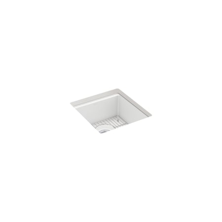 Kohler Bar Sink, 1 bowl, Undermount, Neoroc Composite, 18.3 in W x 17.5 in L x 33711-CM6