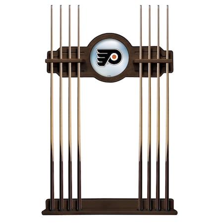 Holland Bar Stool Co Philadelphia Flyers Cue Rack in Chardonnay Finish CueNavPhiFly