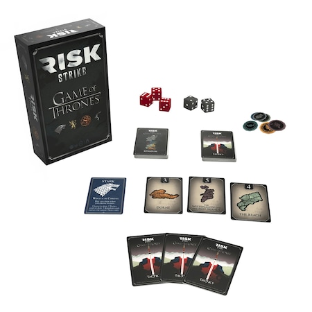 Usaopoly RISK STRIKE: Game of Thrones Edition, Fast Strategy Card and Dice Game RS104-375