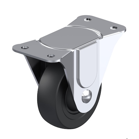 Pegasus Caster, Rigid Plate, Soft Rubber, 125 lb. P2R-R020G-P