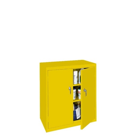 Steel Cabinets Usa Counter Height Storage Cabinet, 42 in H, 36 in W, Yellow ABL-364-Y
