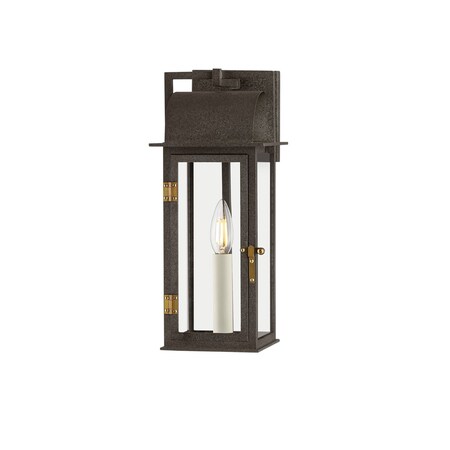 Troy Lighting Bohen 1 Light Exterior 6 In. French Iron/Patina Brass B2215-FRN/PBR