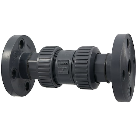 Nibco F45Bc-V 1 1/2 Flange Tu Ball Check Fkm PVC MA802AC