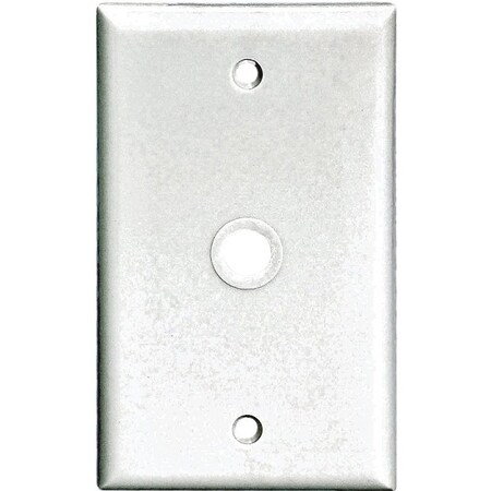 Eaton Wiring Devices 2128 Wallplate, 4-1/2 in L, 2-3/4 in W, 1 -Gang, Thermoset, White, High-Gloss 2128W-BOX
