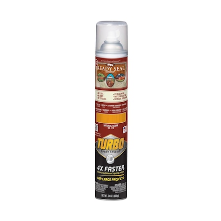 Ready Seal Exterior Wood Stain Turbo Spray, Natural Cedar, 24 oz 401755