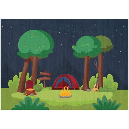 Homeroots 5' X 7' Navy Blue Indoor Outdoor Area Rug 573680