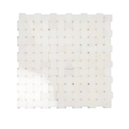 Apollo Tile 12x12 Eastern White, Bianco Carrara Marble Polished Floor and Wall Mosaic Tile 4.83 sqft/case, 5PK APLDC88B09A