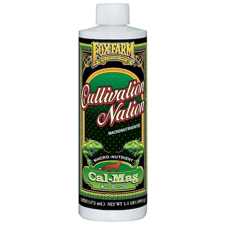 Foxfarm Cultivation Nation FXF270314 Cal-Mag Supplement, 1 pt, Liquid, 4-0-0 N-P-K Ratio CNCALMAGPINT