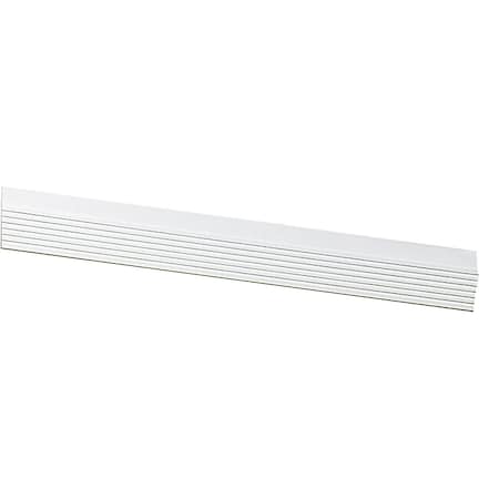 Royal Thermo Stop 2'' W.x7/16'' H.x7 ' L. Wht PVC Weatherstrip Garage Door Stop 5094069