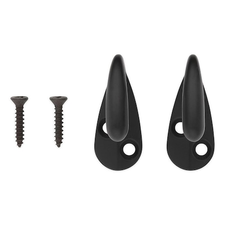 National Hardware Robe Hook, 35 lb, 1-Hook, Matte N830-595