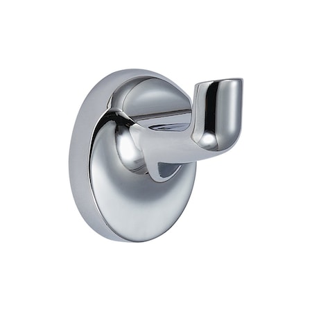 Geo 2-3/16" x 2-3/16" Transitional Single Robe Hook Polished Chrome Finish GBA-GDSRH-PC