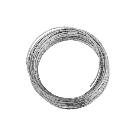 National Hardware V2565 Series Braided Wire, 25 ft L, Galvanized Steel, 20 lb N260-307