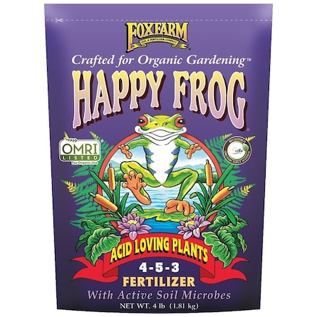 Happy Frog Acid Loving Plant Fertilizer, 4 lb Bag, Granular HFACID4