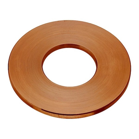 Zoro Select Flat Washer, For Screw Size 11/4 in , Copper Plain Finish WASB82RCU