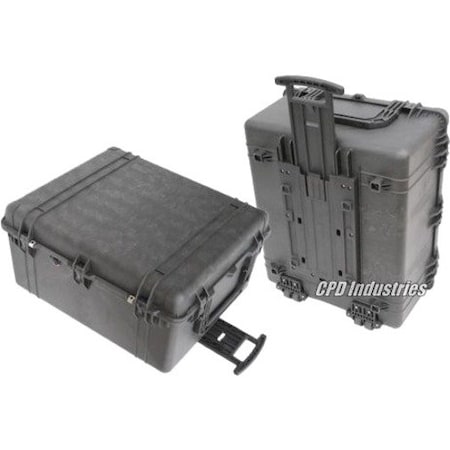 Pelican Black Protective Case, 33.43" L x 28.4" W x 17.65" D 1690