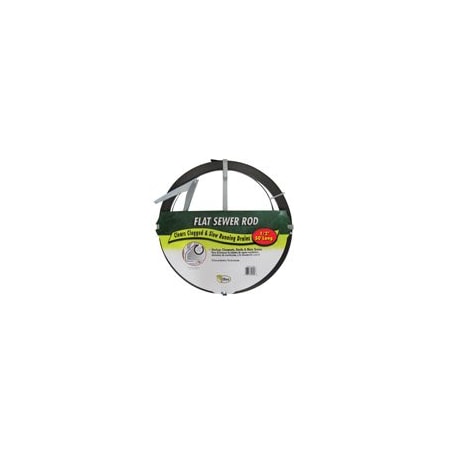 General Wire 1/2 In. x 1/16 In. x 50 Ft. Spear Carbon Steel Sewer Rod 50BH