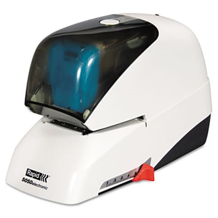 Esselte Pendaflex 5050 HeavyDuty Flat Clinch Electric Stapler 50Sheet Capacity Blue/White 73157