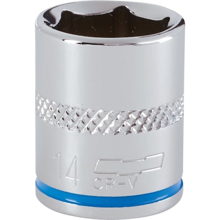 Channellock 1/4'' Drive 14 mm 6-Point Shallow Metric Socket 302646