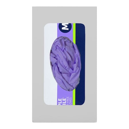 Origin Dispensing Solutions Glove Dispenser-Single-Front Cut Out-Steel-White GL10X04WH