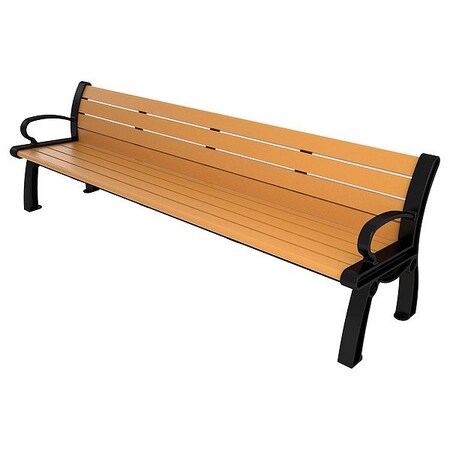 Ultrasite Heritage Outdoor Bench, 96 in L, Cedar PB 8CEDBFHER